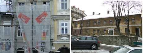 kamienica a przed roboty