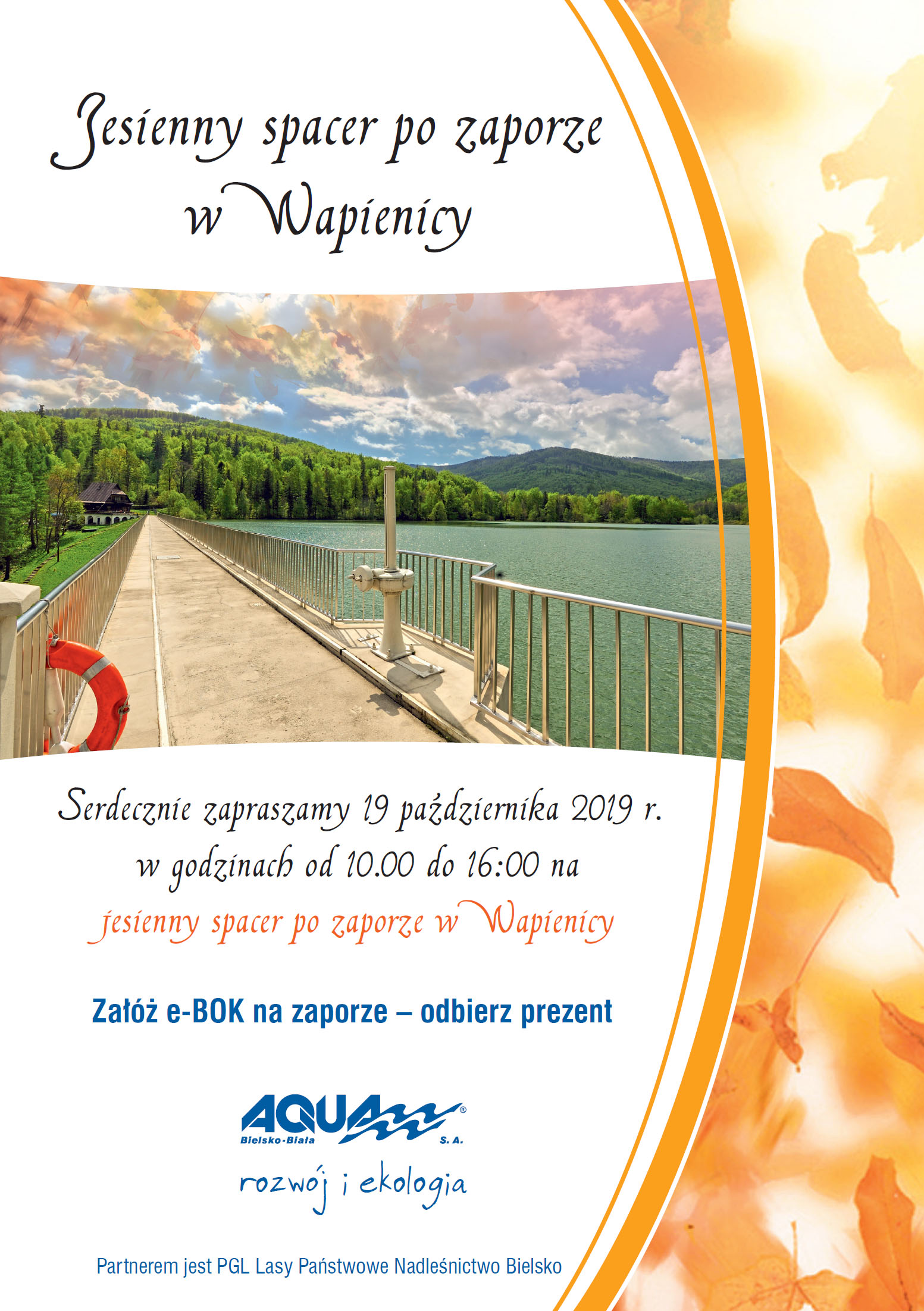 Jesienny spacer po zaporze w Wapienicy