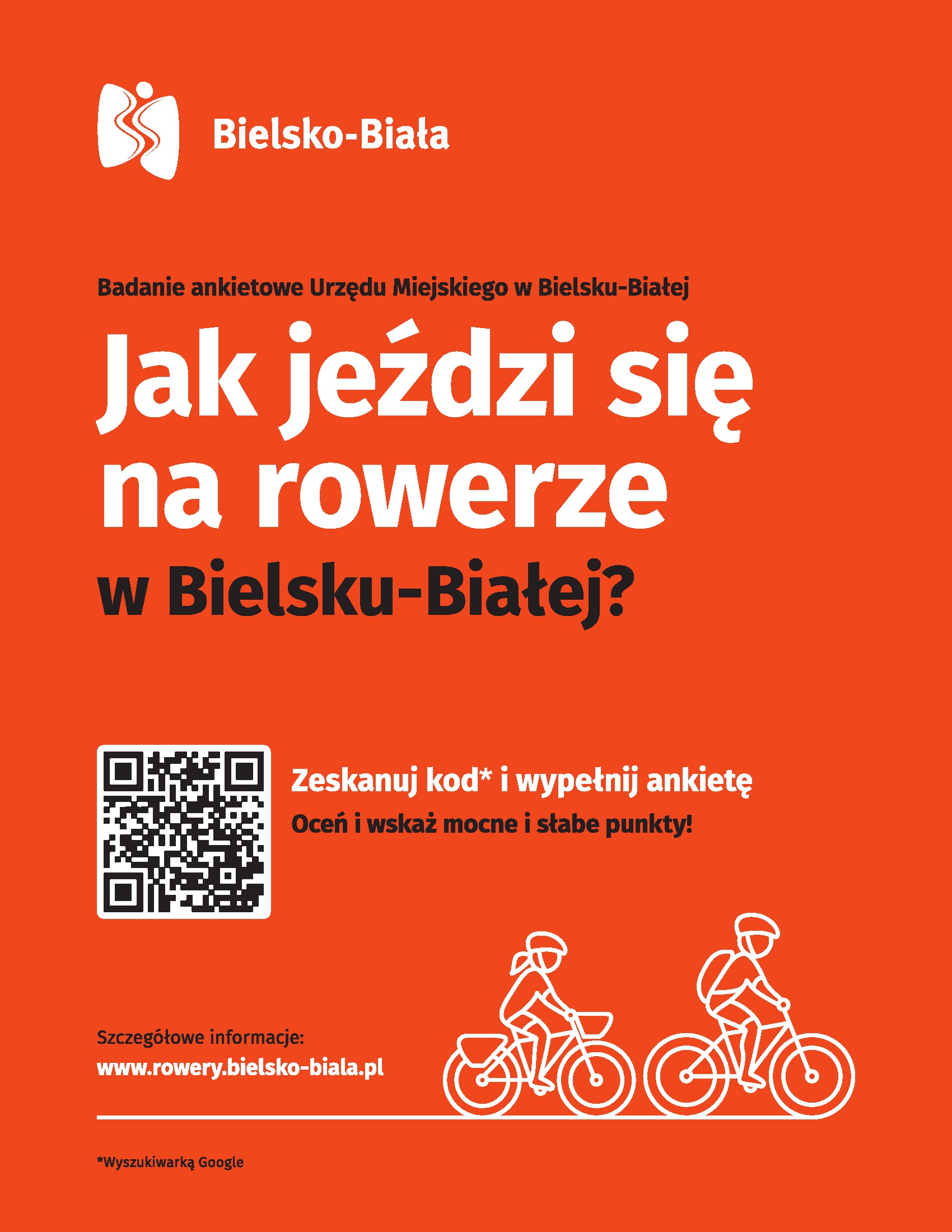 Plakat informujący o badaniu ankietowym