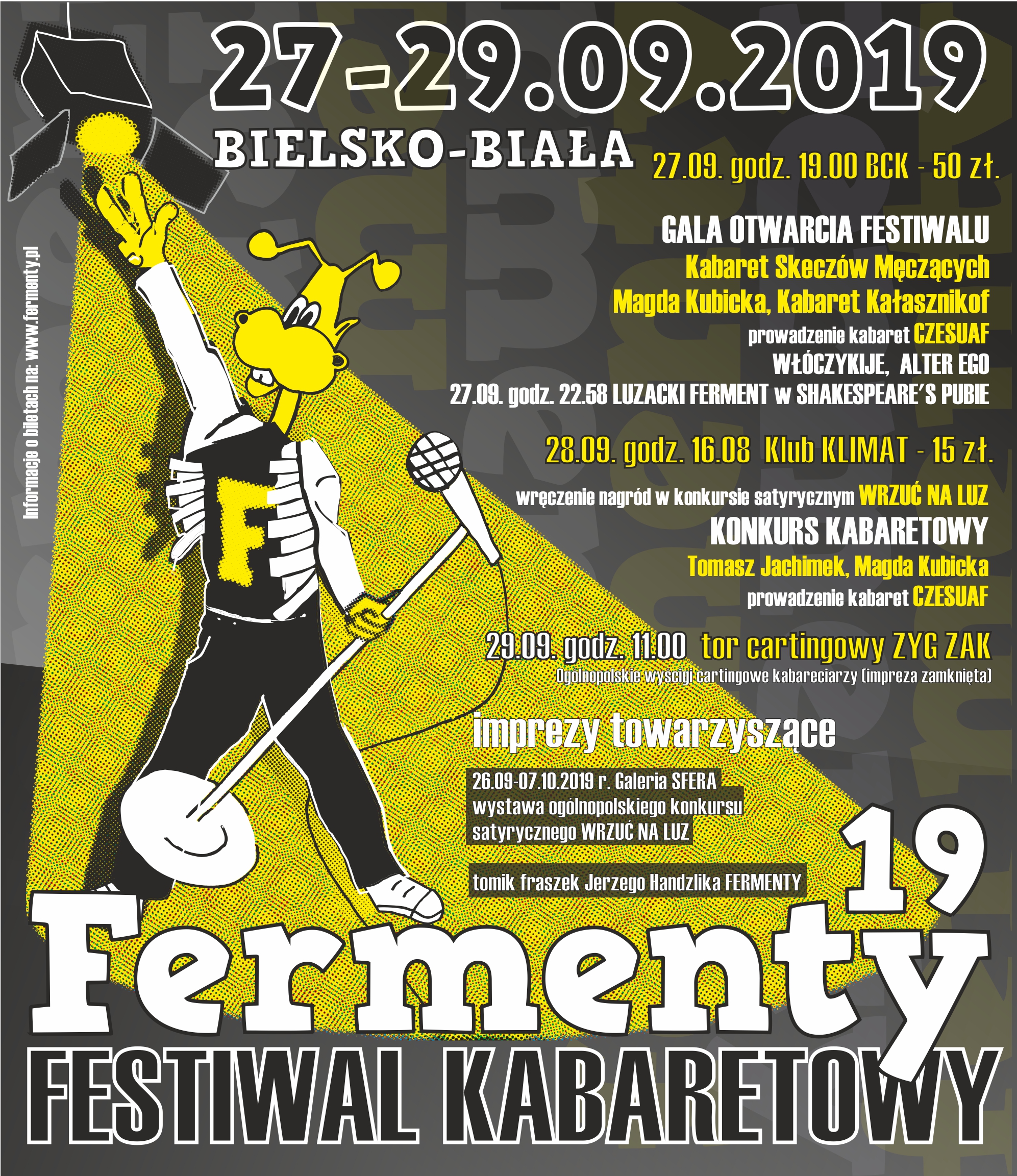 Plakat festiwalu kabaretowego