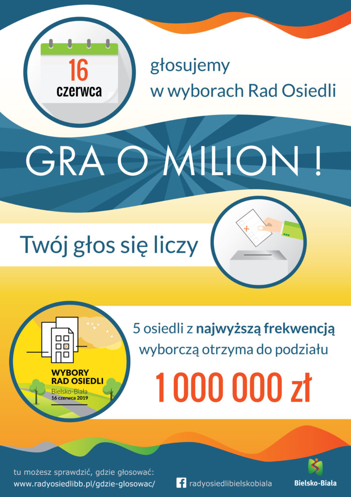 Plakat – wybory do rad osiedli