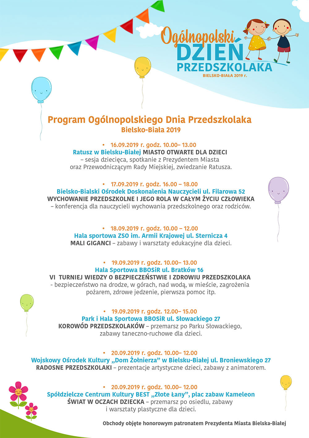 Plakat – dzień przedszkolaka