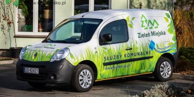 Samochód elektryczny spółki zieleń miejska w Bielsku-Białej