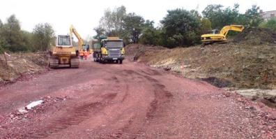 Budowa ul. Sarni Potok w Bielsku-Białej