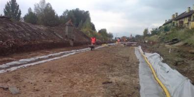 Budowa ul. Sarni Potok w Bielsku-Białej