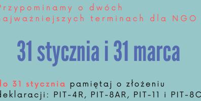 Ważne dla NGO!