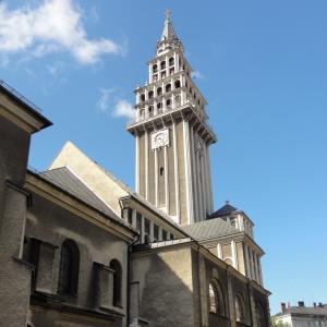 Widok na korpus nawowy katedry przed remontem.