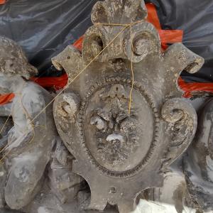 Willa przy ul. 3 Maja 13 detal elewacji czyszczenie i uzupełnianie.