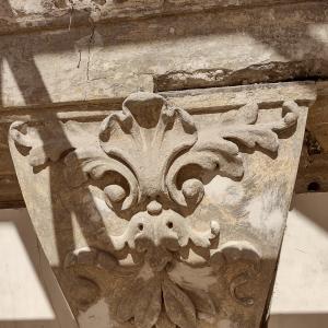 Willa przy ul. 3 Maja 13 detal elewacji czyszczenie i uzupełnianie.