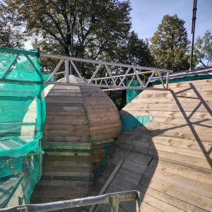 3 Maja 17 wymiana odeskowania dachu i kopuły.