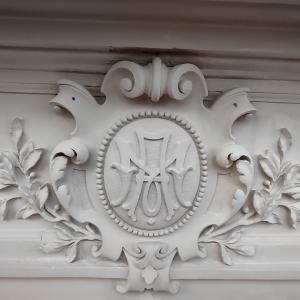 Willa przy ul. 3 Maja 13 detal sztukatorski elewacji wyprowadzenie rysunku.