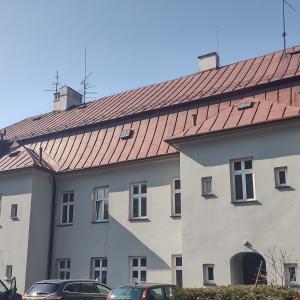 Plebania ewangelicko-augsburska widok elewacji tylnej po remoncie.