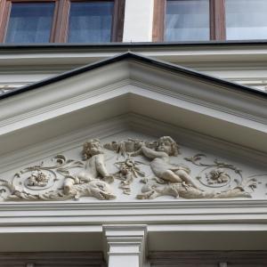 Zamkowa 8 detal fasady po remoncie.