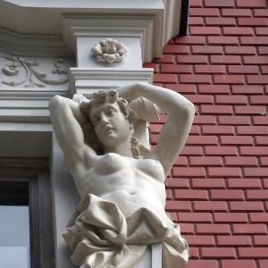 Zamkowa 8 detal fasady po remoncie.