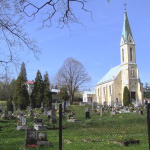 Kaplica na cmentarzu ewangelickim przed remontem. 