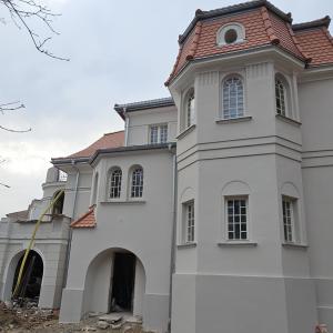 Cieszyńska 23a stan elewacji ogrodowej po remoncie.