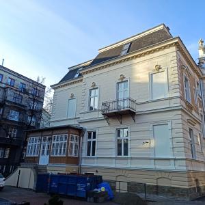 1 Maja 15 willa Karola Steffana elewacja wschodnia po remoncie.